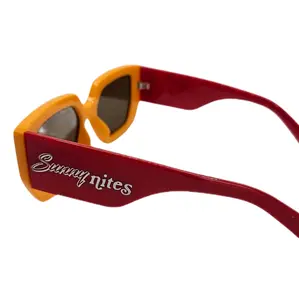 Sunny Nites Orange/Red "Fiji" Unisex Sunglasses - Perfect for Sunny Nights