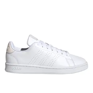 adidas Womens Advantage Lace Up Sneakers Shoes Casual - White