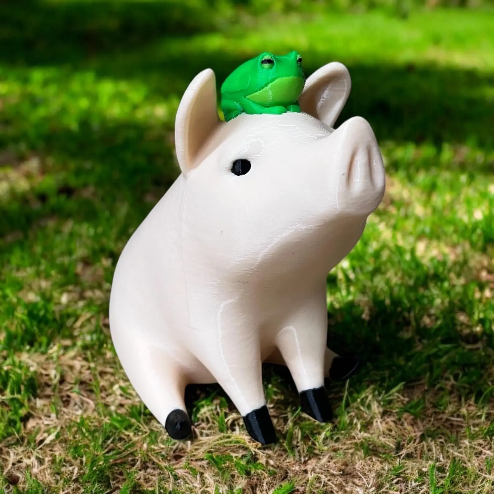 Pet Pig Mascot Figure - Video Game Inspired Gag Gift Novelty Toy Figure - Full Color