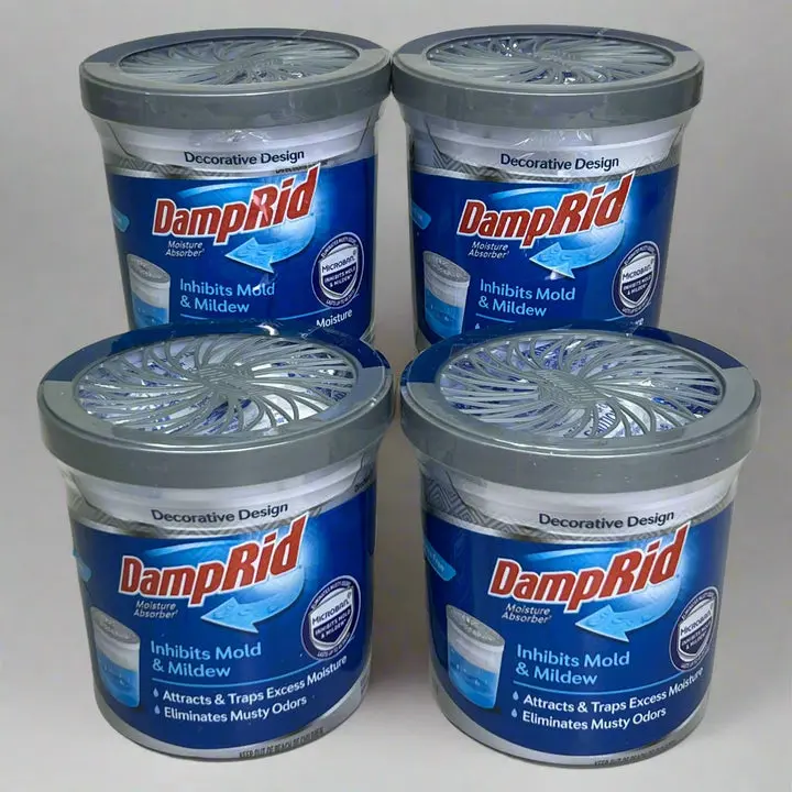 DAMPRID (4 PACK) Moisture Absorber: Inhibits Mold & Mildew 10.5 oz