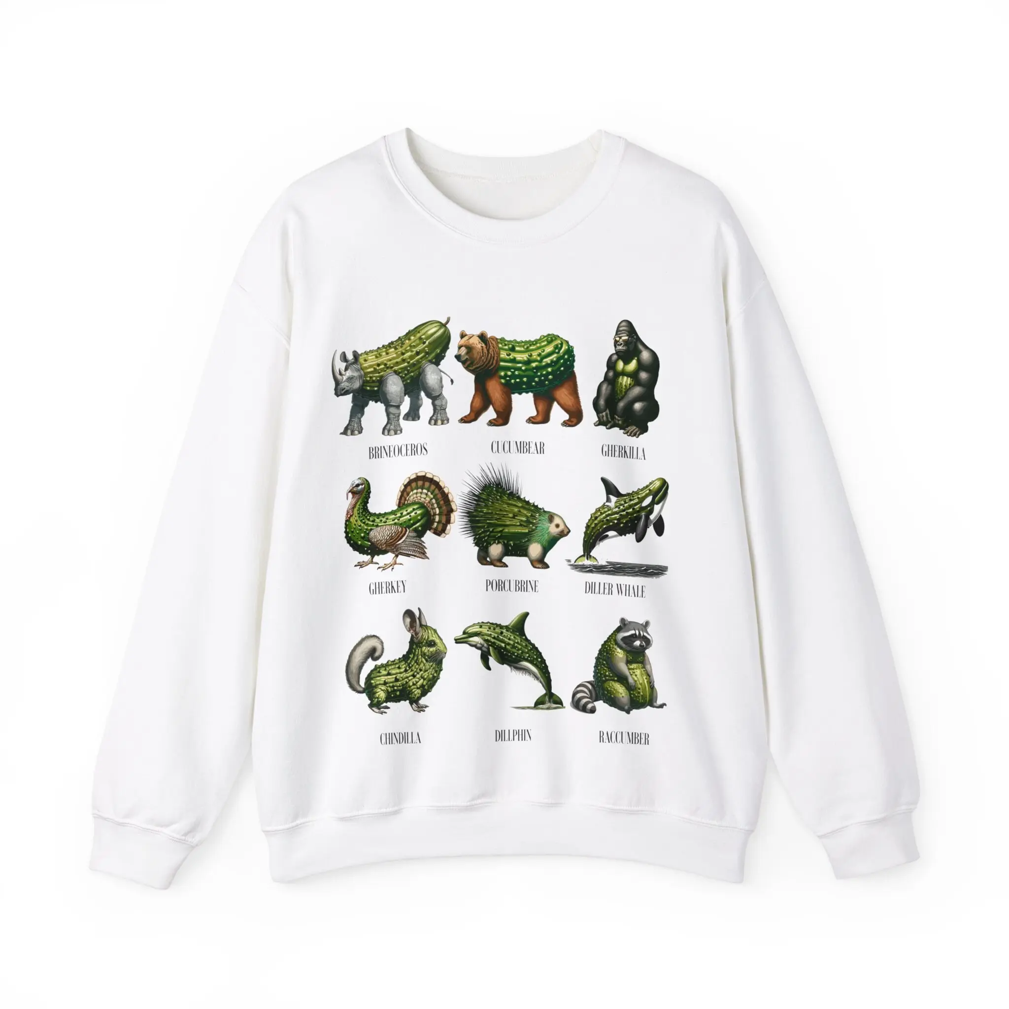 Pickle Sweatshirt Funny Animal Shirt, Dill Doe, Pickle Lover Gift, Pickle Zoo