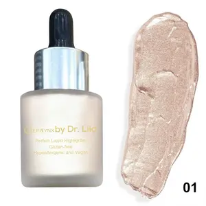 EPILYNX 30ml Liquid Highlighter Drops Illuminator Makeup - Buildable Radiance with Titanium Pigment, Dewy Luminous Finish, Brush-Compatible, Gluten-Free Vegan Allergen-Free for Allergy-Prone Skin