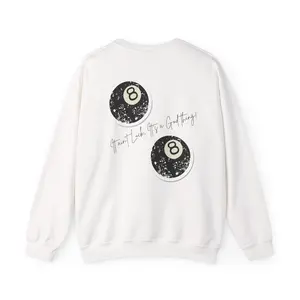Crewneck Sweatshirt — "God Thing" 8-Ball Graphic Pullover