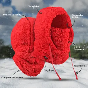 Fury's Blizzard-Ready Sherpa Hood for Women & Men - Inside and outside Sherpa Ultimate Cold Weather Defender Velvet Fashion Outdoor Menswear Hoodie