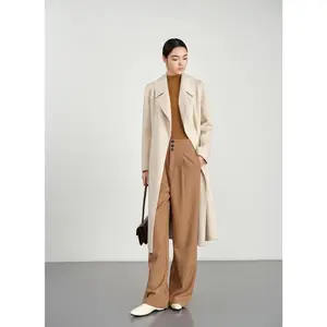 Belted Coat in Double-Face Wool-Cashmere