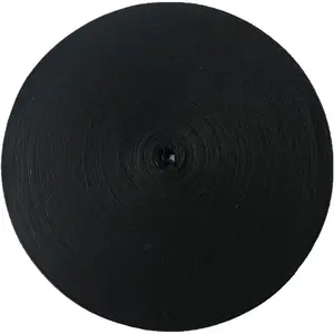 Twill Tape Ribbon  Cotton Black 1 1/2 Inch Wide 50 Yard Roll Herringbone Tape(1 1/2 Inch-50Yard, Black)