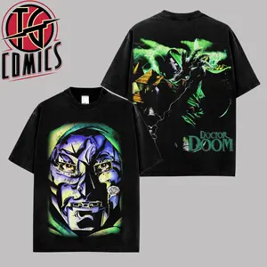 [IG] Doctor Doom Graphic Premium Cotton T-Shirt (Made In US), Doom MCU Comic Graphic Tee, Super Hero MCU Universe Comics Book Fans Shirt, Comic Book Outfit, Gift For Hero Fans
