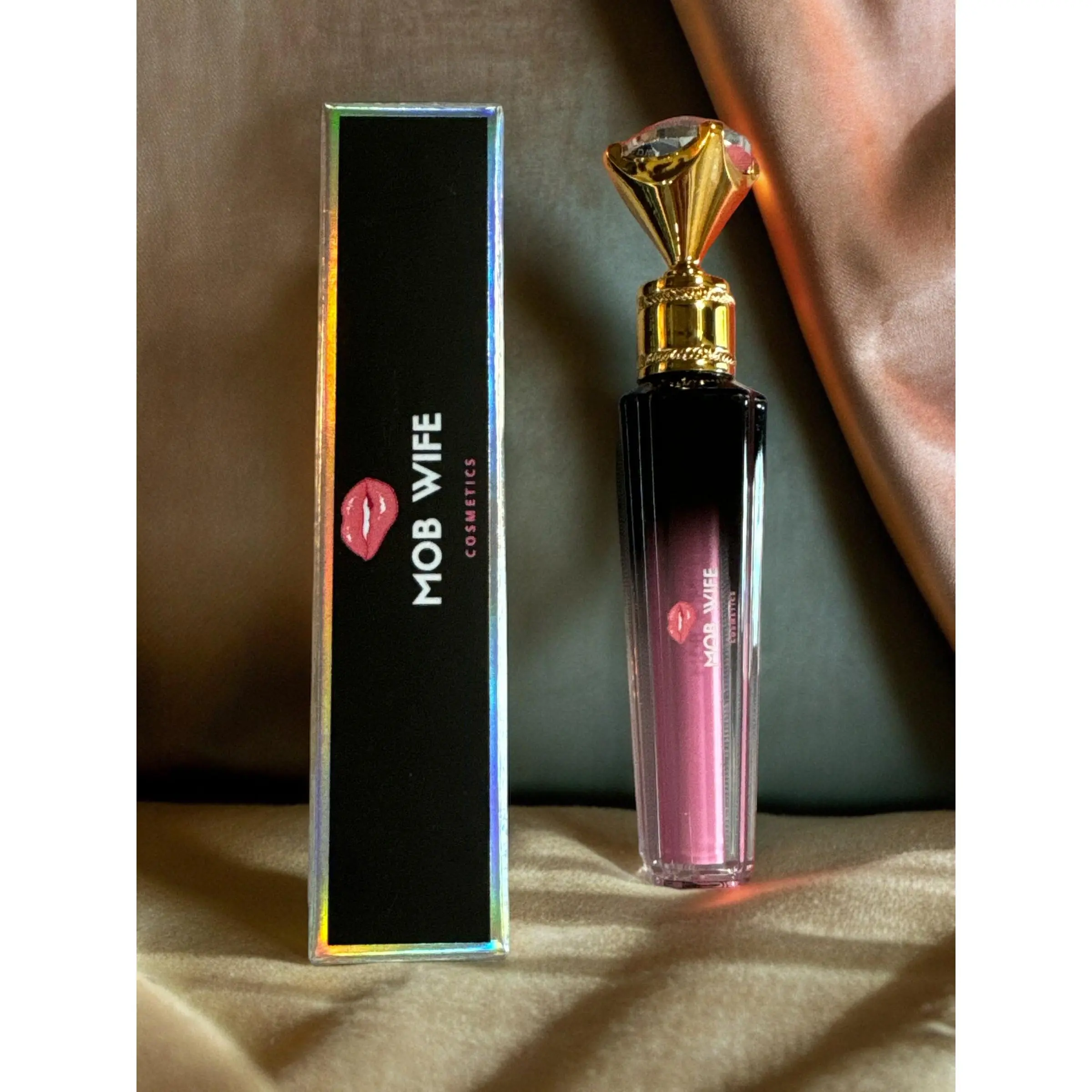 Mob Wife Lip Gloss "Bella Mafiosa" High Shine, Bold Color, Ultimate BarBee Pink