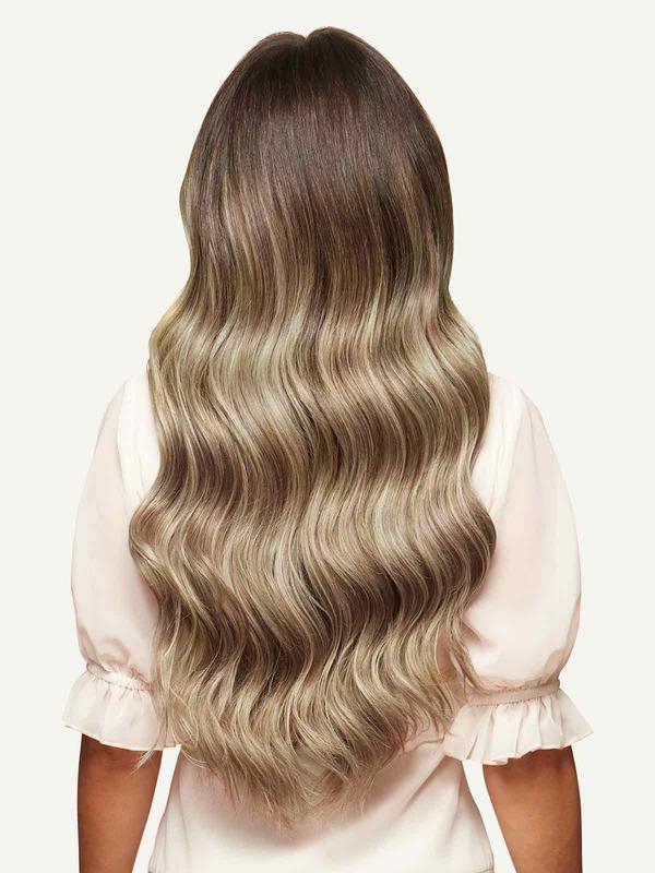 20" Seamless Ash Brown Highlights Clip-Ins (180g)