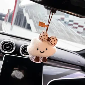 Cute Cloud Car Hanging Ornament, Interior Decoration, Car Air Freshener Pendant, Seatbelt Shoulder Pad Cover