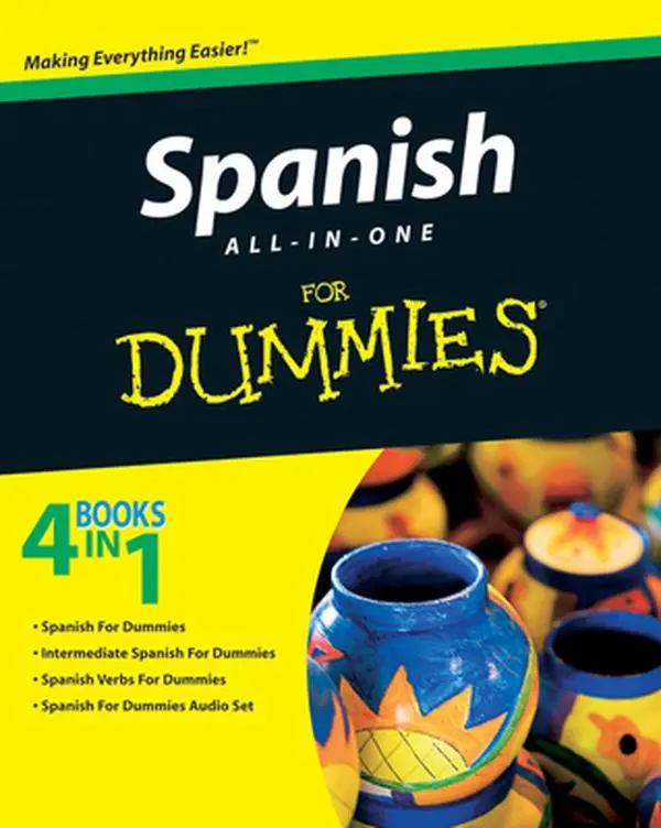 USED Book - Spanish All-In-One for Dummies [With CDROM] by The Experts at Dummies (Paperback) - english
