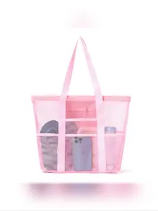 Large Capacity Swim Bag, Multi-Functional Travel Shoulder Beach Bag, Beach Tote, Lightweight and Durable Design for Swimwear and Cosmetics Storage, Summer Bags