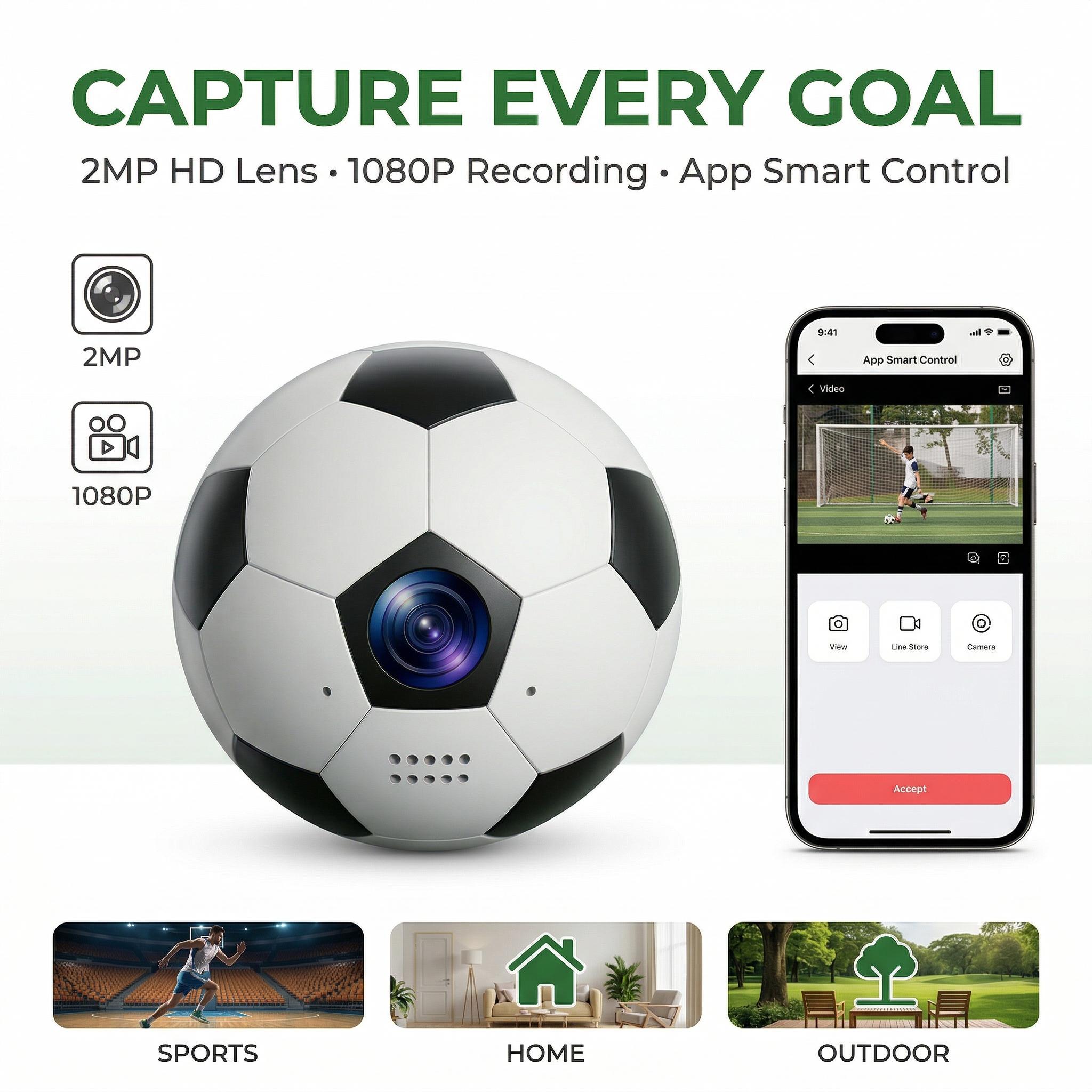 Football Thumb Action Camera,2MP 2.7K HD Sports Camera with WiFi Portable  Mini Body Sports Camera,Vlogging Outdoor Recording, Helmet Cam for TikTok Video Production Recording  Cycling,Ski/Travel/Cycling/World Cup Recording HD Sports Camera
