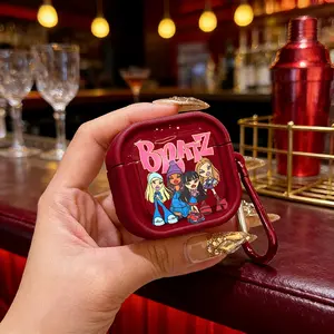 Cartoon B-Bratzs Protective Case Cover for Apple AirPods 1/2/3/4/pro/pro2, Tpu Texture, Lightweight & Durable, Anti-Scratch, Shockproof, Accessories