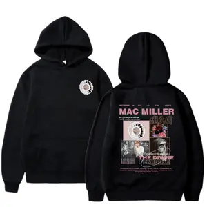 [🔥Graphic Hoodie]Mac Miller Vintage Rap Graphic Hoodie, Hip Hop Streetwear Pullover Sweatshirt, Oversized Y2K Music Fan Hoodie, Retro Rapper Inspired Graphic Sweatshirt, Casual Unisex Streetwear Apparel, Concert Outfit Gift for Men Women