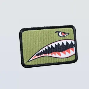 wwii flying tiger patch 2"x3" morale patch with hook and loop backing military joke meme