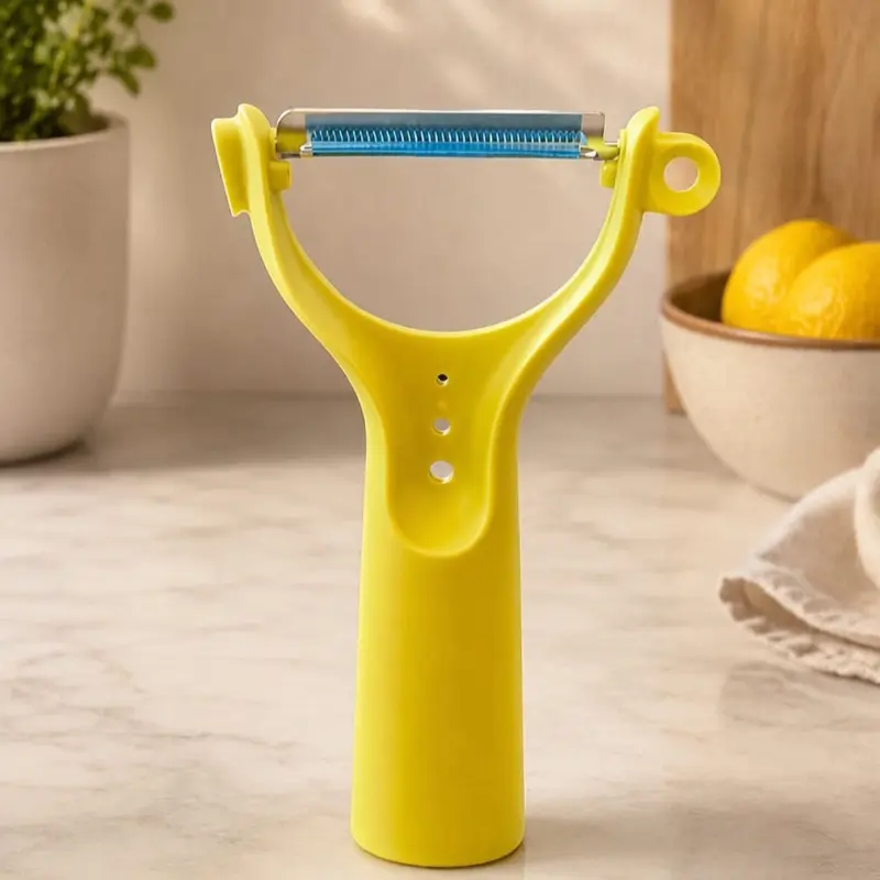 6-in-1 Multi-Function Compact Peeler - Home Kitchen Food Preparation Tool, Easy to Store and Carry, Everyday Use for Beginners, Effortless Versatility