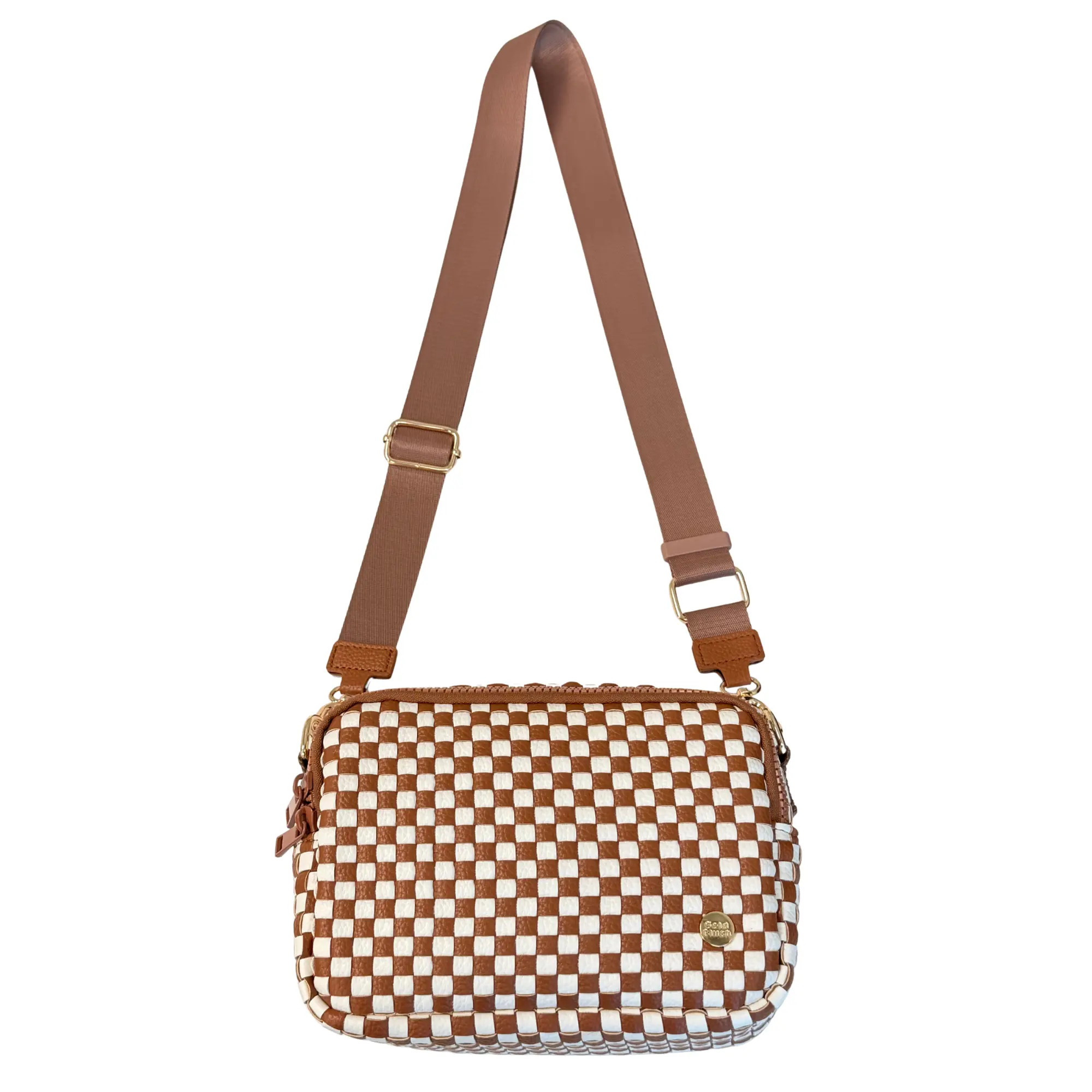 Brown/White Woven Bestie