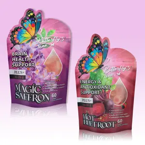 Butterfly's Tear Magic Saffron & Hot Beetroot Gummies – 12-in-1 With Saffron, Magnesium, Cayenne – Mood, Focus, Heart Support – 60 Count