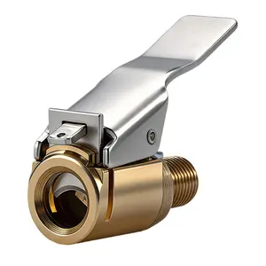 Car Brass Tire Quick Air Valve Adapter New Style Inflation Connector for Tire Inflation
