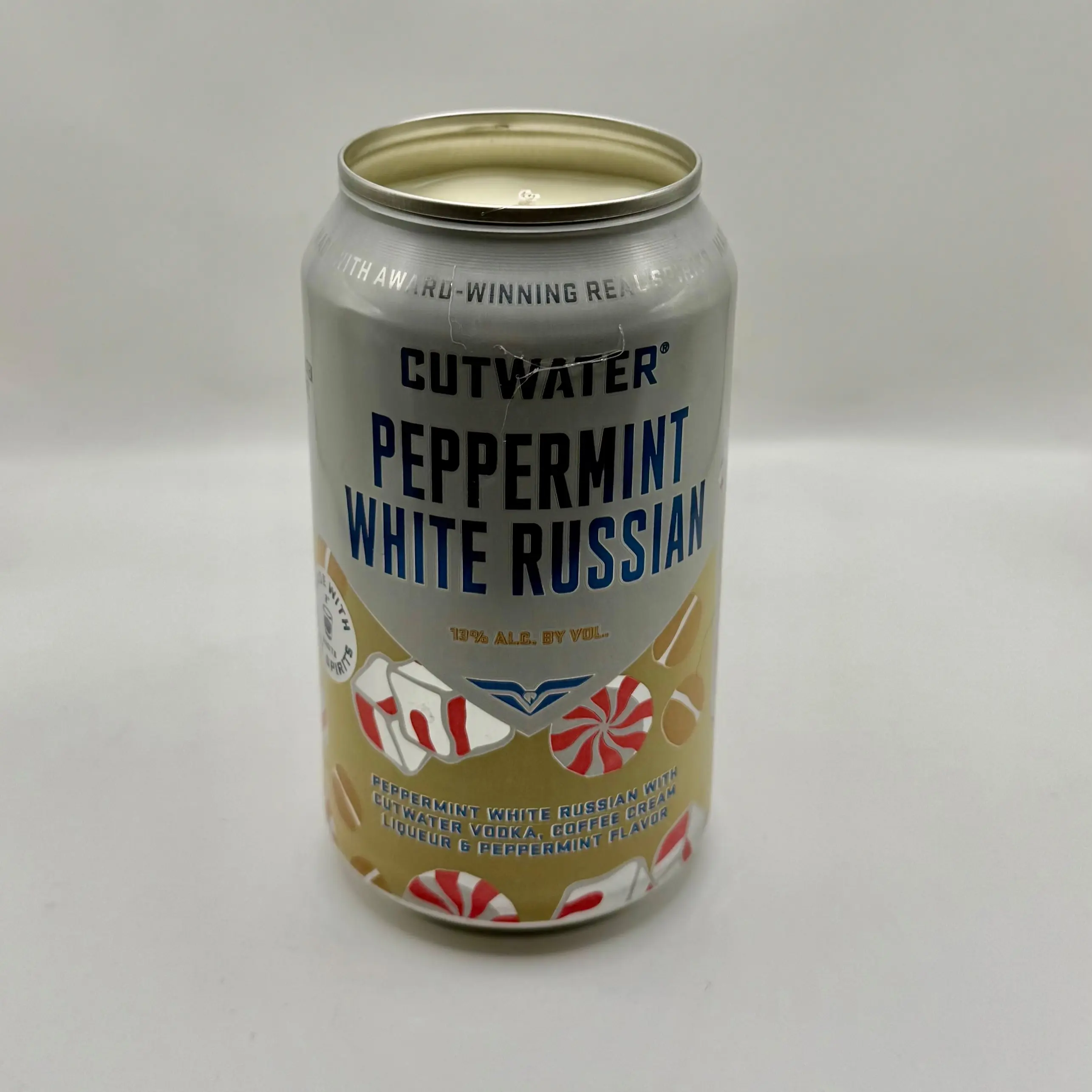 Peppermint Beer Can Candle