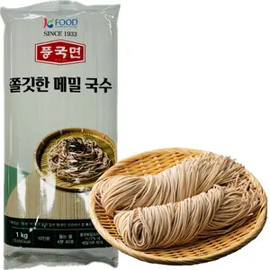 Poongkukmyeon Korean Buckwheat Soba Noodles 2.2 lb  Chewy, Firm Texture, Perfect for Hot & Cold Dishes, 10 Servings