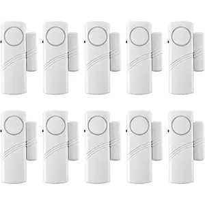 10 Pack Window & Door Alarm System - Home Security Sensors for Kids Safety, Bedroom, Garage, Apartment, Dorm, RV & Office