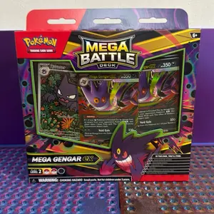 Pokemon Phantasmal Flames Mega Gengar EX Battle Deck - 60 Card Deck with Damage Counters & Playmat - Ready to Play Trading Card Game