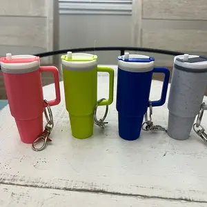 Chapstick Holder with Functional Tumbler Cup Keychain - Compact Design for Versatile Use