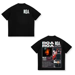 Rapper Roa New Album 2026 Tour T-shirt Men Women Hip-hop T-shirt Short-sleeved Loose High-quality Oversized T-shirts Streetwear
