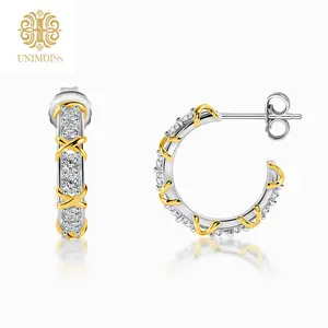 Unimoiss Lab-Created VVS Moissanite Drop Earrings Crafted from hypoallergenic S925 sterling silver, these multi-stone drop earrings are tarnish-resistant and designed for long-term comfortable wear.Ideal for everyday wear and as a commemorative gift.