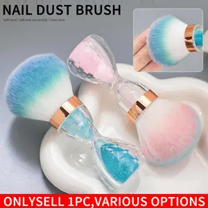 Nail art dust cleaning brush, hourglass small waist design with soft and fluffy paint, odorless for Gel Polish Removal & Dust Collection, Double Sided Nail Brush, Nail Tech Accessories, Nail Brushes, Nail Soft Brush, Nail Scrub Tool, Nail Art Tools