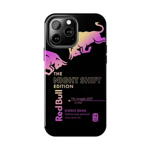 Red Bull Red Bull Energy Phone Case | Night Shift Edition Compatible with iPhone 17 16 15Pro, 14, 13, 12, 11, 8, XR Mini, Pro Max, Plus & SAMSUNG GALAXY 21 S22 S23 S24 25 ULTRA PLUS Accessories Protection unisex