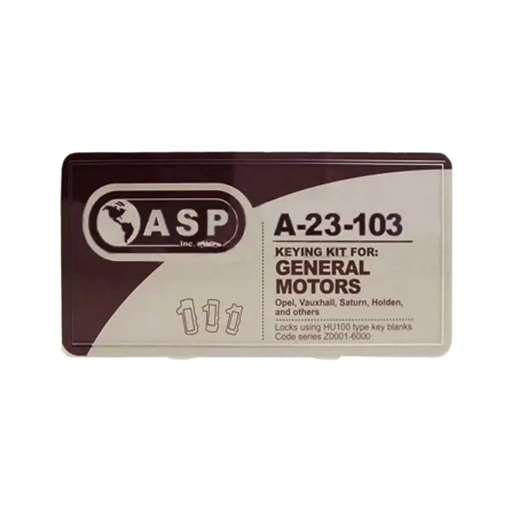 High Security Keying Kit (A-23-103) with 25 #14 Tumblers, Vehicle Security Part for 2008-2019 ASP Buick/Chevrolet Vehicles - Ideal for Users Unsure About Replacement Needs