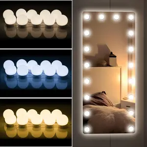 Women's LED Makeup Light with Touch Control, Dimmable Vanity Mirror Lamp, Home Decor Light, Adjustable Lights, USB Powered, Adjustable Brightness, Energy Saving Nightlight