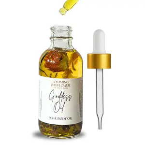 Goddess Body Oil | Organic | Nourishing | Calming | Soft Skin | Intoxicating Scent |  Lavender Fragrance | Skincare Sunflower Gentle Jasmine Jojoba
