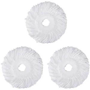 3 Pack Spin Mop Refill Pads Compatible with SIMPLI-Magic 79349 79117 979193 79229 Spin Mop Cleaning System, Part No.79161