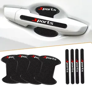 8PCS Car Door Handle Bowl Anti Scratch Sticker Protector Cover Accessories Trims