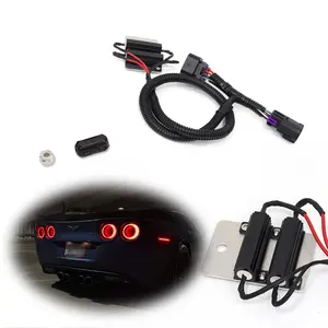 1 Set LED Taillights Hyper Flash Hyperflash Fix Resistor Harness For Corvette C6 2005-2013