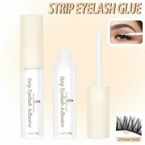 Lash Adhesive, Lash Glue, 24hr Strip Eyelash Adhesive, Clear, Includes Lash Adhesive, Long Lasting Wear, Can Be Used with Strip Lashes and Lash Clusters, Makeup