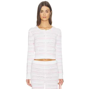 LoveShackFancy Dessa Cardigan in Marbella Stripe