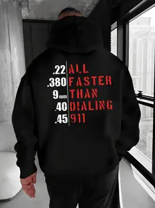 Faster Than Dialing 911 Hoodie & T Shirt – Tactical Gun Humor Hoodie for Men – Renolab Streetwear