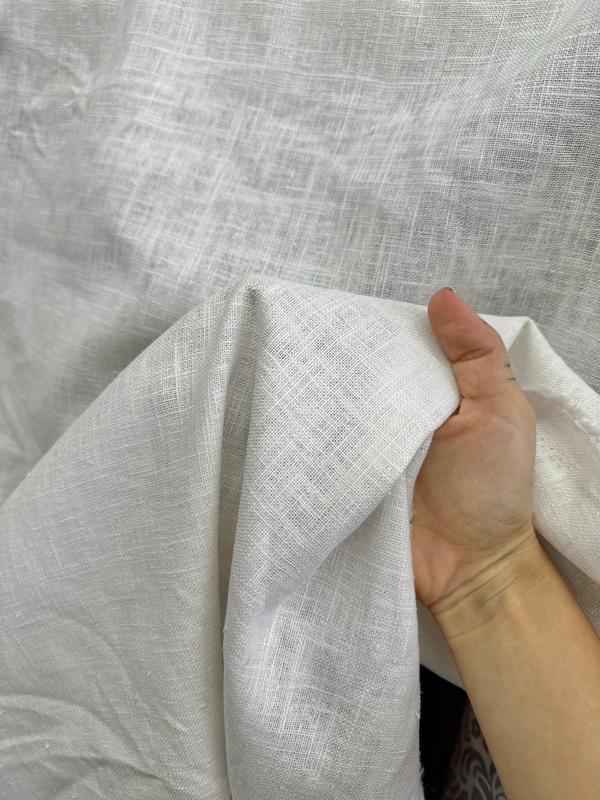 Off White Natural Linen