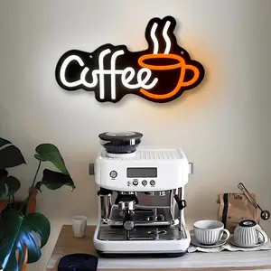 Dimmable Usb-Powered Neon Signs for Coffee Bars, Perfect for Decorating Small Coffee Stations And Kitchens.