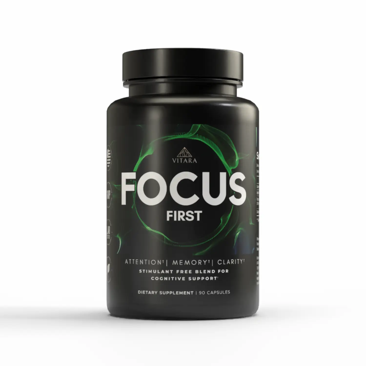 FOCUS FIRST– Nootropic Brain Supplement with Alpha GPC, Lion’s Mane, GABA & Ginkgo Biloba – Supports Focus, Memory, and Mental Clarity