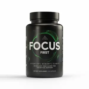FOCUS FIRST– Nootropic Brain Supplement with Alpha GPC, Lion’s Mane, GABA & Ginkgo Biloba – Supports Focus, Memory, and Mental Clarity