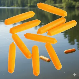 High-Density Foam Fishing Floats Set, Elliptical Bobbers 100/200 pcs, Universal Saltwater Freshwater Tackle, Tangle-Free Lightweight Sensitive Bite Indicator, Multi-Scenario Float Kit