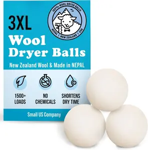 Dryer Balls -  3-Pack - XL   Fabric Softener Award-Winning -  Balls Replaces Dryer Sheets - Laundry Balls