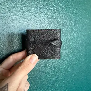 Faux leather handmade mini sketchbook journal notebook