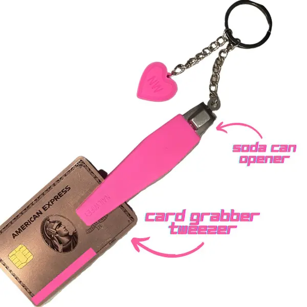 Long Nail Silicone Card Puller + Can Opener
